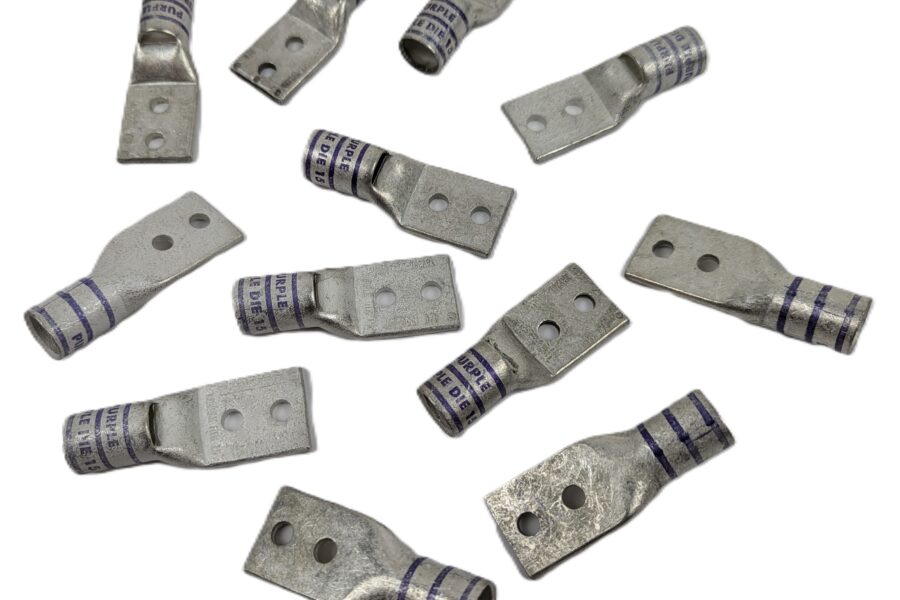 NEW Listing! FREE EXPEDITED PRIORITY MAIL Shipping! 12 BURNDY YAV28L2TC14FX Compression Connector 2Hole Lug Copper Purple 4/0AWG NEW