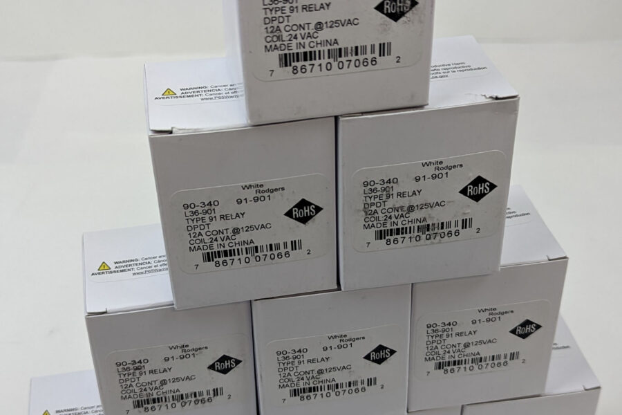 NEW Listing! FREE EXPEDITED PRIORITY MAIL Shipping! 10 White Rodgers 90-340 Relay 24VacCoil DPDT 1/2HP 125/250Vac L36-901 91-901 NEW