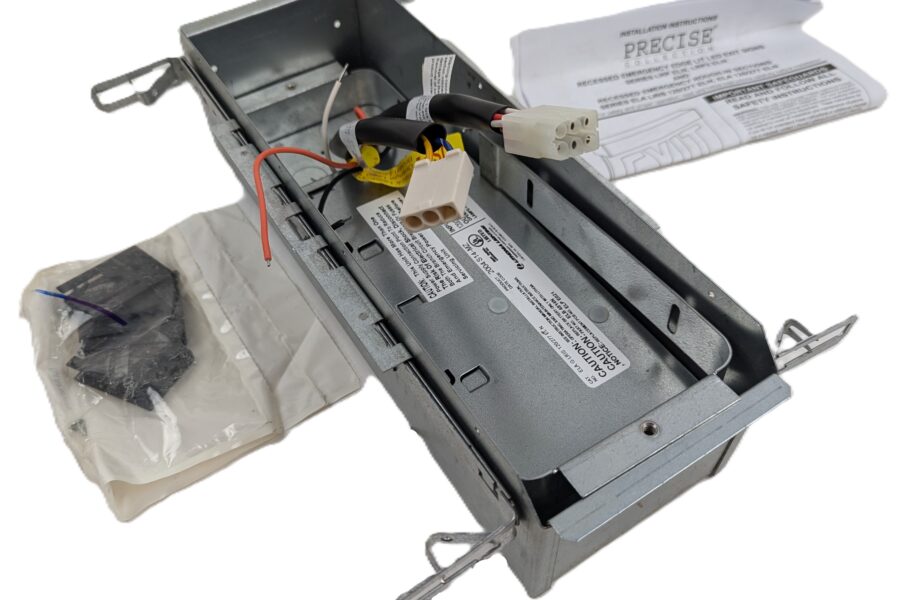 NEW Listing! FREE EXPEDITED PRIORITY MAIL Shipping! Lithonia ELA G LRIS 120/277 EL N Single-Faced LED Exit Rough-In Section NEW