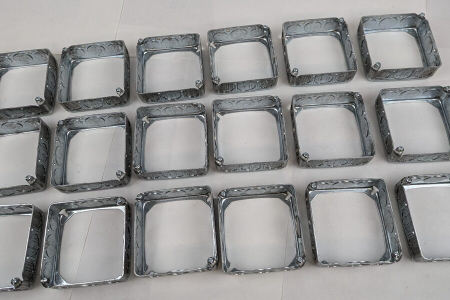 NEW Listing! FREE EXPEDITED PRIORITY MAIL Shipping! 18 RACO 203 Square Extension Ring Drawn 4″x4″ 1.5″ Deep 8 1/2″ & 4 3/4″ KOs NEW
