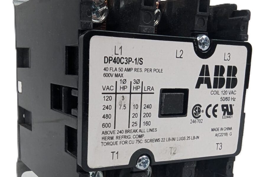 NEW Listing! FREE EXPEDITED PRIORITY MAIL Shipping! ABB DP40C3P-1/S Contactor Definite Purpose 120Vac Coil 3-Pole 3-NO 40A 600V NEW