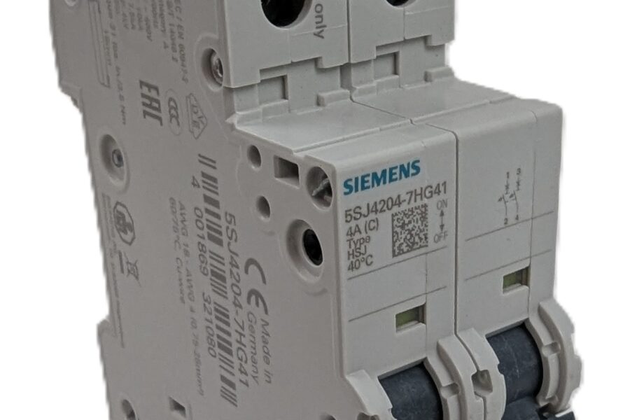 NEW Listing! FREE EXPEDITED PRIORITY MAIL Shipping! Siemens 5SJ4204-7HG41 Circuit Breaker Miniature 4A 240Vac 2Pole 14kA C Curve NEW