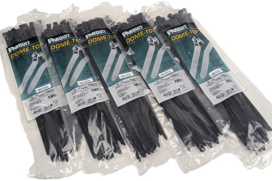 NEW Listing! FREE EXPEDITED PRIORITY MAIL Shipping! 250 Panduit BT4LH-L0 Cable Ties 14.9inch Stainless Steel Barb 120lb DOME-TOP NEW