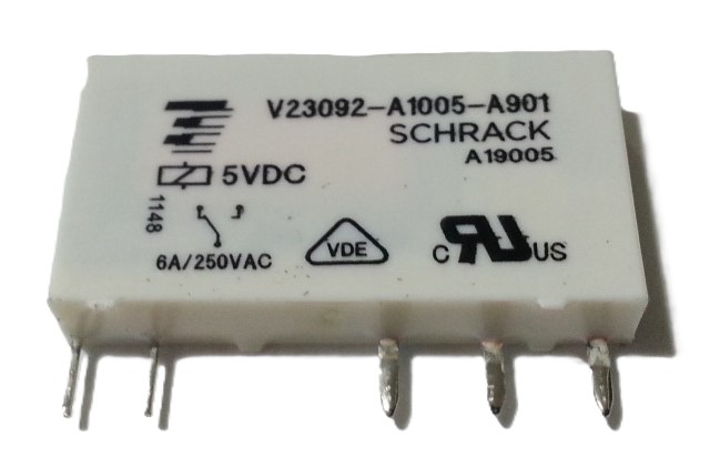 NEW Listing! FREE EXPEDITED PRIORITY MAIL Shipping! 12 TE Schrack V23092-A1005-A901 Slimline PCB Relay 5Vdc SPDT Through Hole NEW