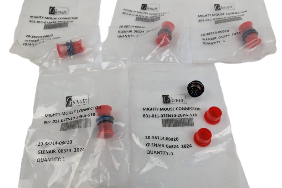 NEW Listing! FREE EXPEDITED PRIORITY MAIL Shipping! 5 Glenair 801-011-07ZN10-26PA-518 Circular Connector 26-Pin MIL Spec Receptacle NEW