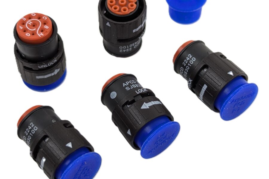 NEW Listing! FREE EXPEDITED PRIORITY MAIL Shipping! 5 Amphenol SJS830100 Circular Connector Luminus Size 22 8 Pin Shell 7 Inline NEW