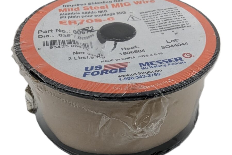 NEW Listing! FREE EXPEDITED PRIORITY MAIL Shipping! 2lbs Messer ER70S-6 00672 Welding Wire .035″ .9mm Mild Steel MIG Wire NEW