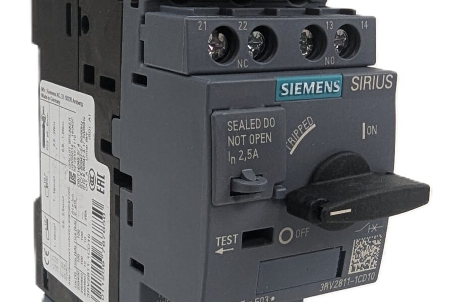 NEW Listing! FREE EXPEDITED PRIORITY MAIL Shipping! Siemens 3RV2811-1CD10 Circuit Breaker SIRIUS 3Pole S00 690VAC 2.5A for XFRMR NEW