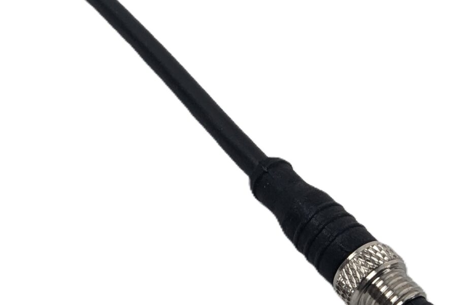 NEW Listing! FREE Shipping! M8 Cordset 4Pin Male Pins to Cut End 24AWG PVC 3.5″ 30Vac/Vdc 3A Black NEW