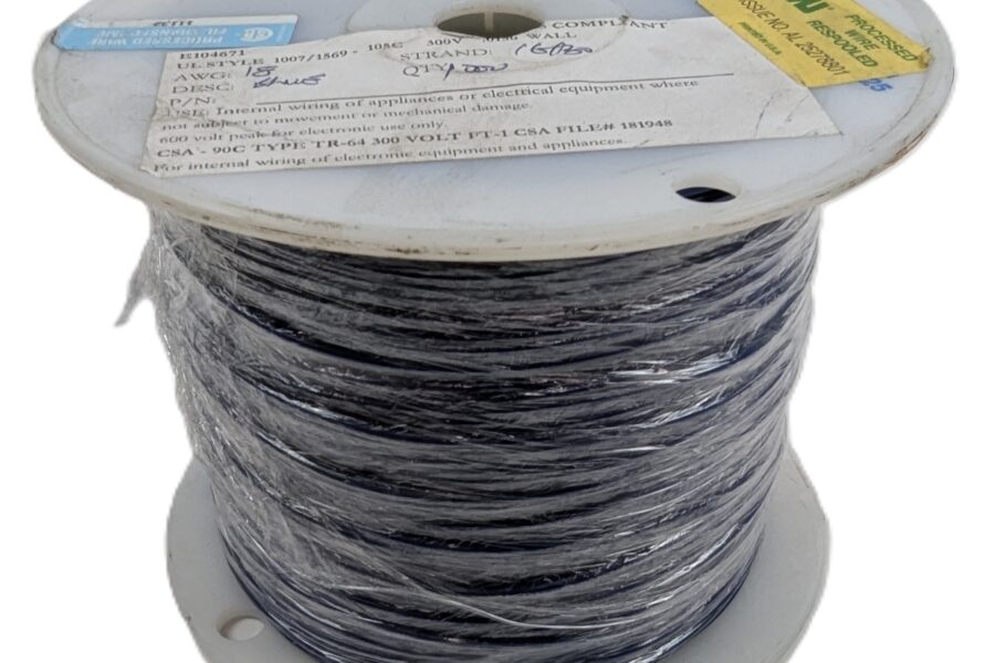 NEW Listing! FREE EXPEDITED PRIORITY MAIL Shipping! 1000′ AllCable 18AWG Stranded 16/30 Hook Up Wire Blue PVC UL1007/1569 300V NEW