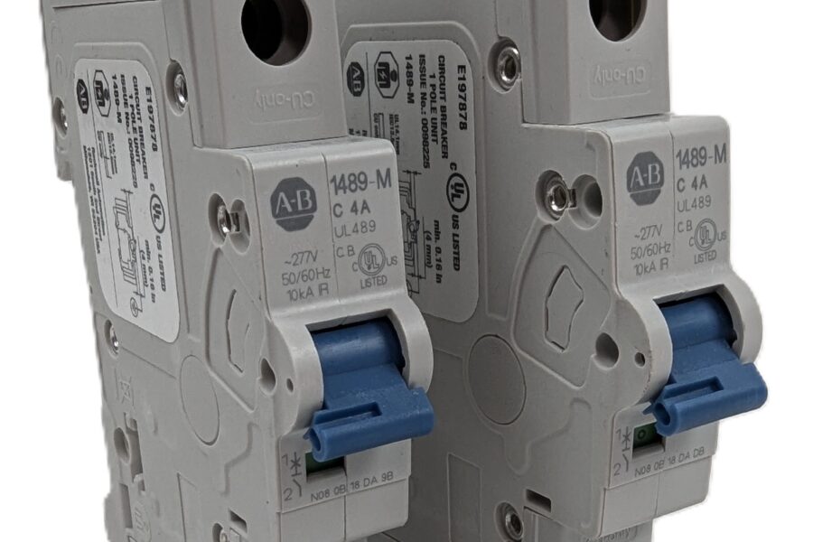 NEW Listing! FREE EXPEDITED PRIORITY MAIL Shipping! 2 Allen Bradley 1489-M1C040 Miniature Circuit Breaker 4A 1Pole 480Y/277Vac NEW