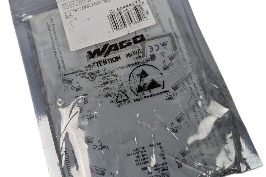 NEW Listing! FREE EXPEDITED PRIORITY MAIL Shipping! WAGO Circuit Breaker Terminal Block 787-2861/400-000 Electronic Gray 4A 24V NEW
