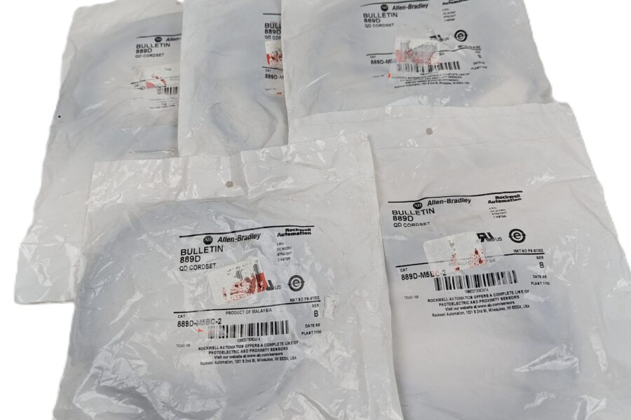 NEW Listing! FREE EXPEDITED PRIORITY MAIL Shipping! 5 Allen-Bradley 889D-M5BC-2 Cordset DC Micro M12 5Pin Male Straight 2m 22AWG NEW