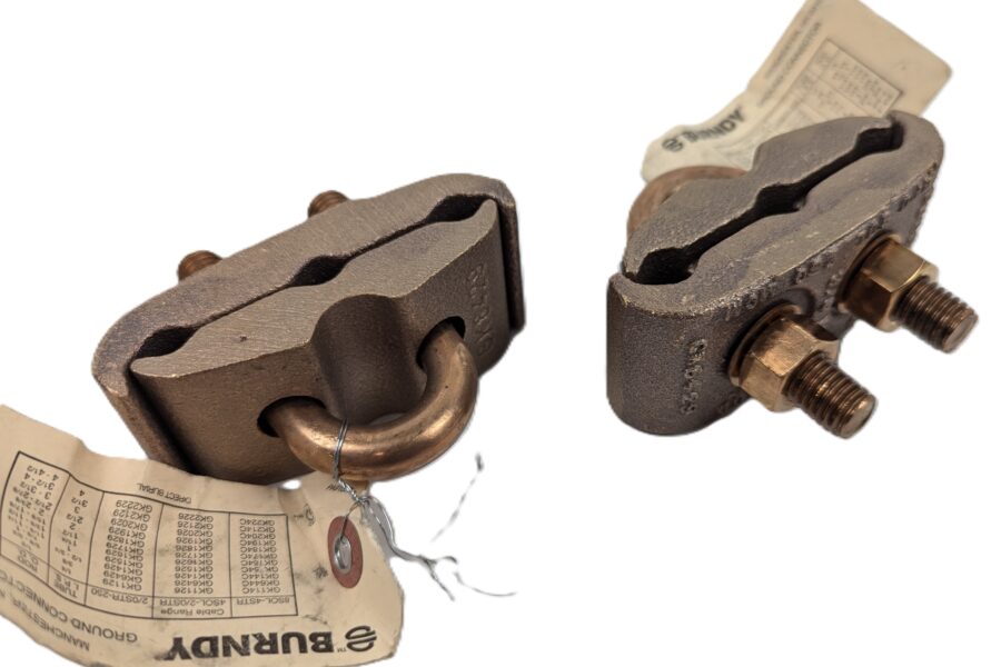 NEW Listing! FREE EXPEDITED PRIORITY MAIL Shipping! BURNDY GAR1526 Grounding Clamp Copper Alloy Cable to Rod or Pipe 4Sol-2/0AWG NEW