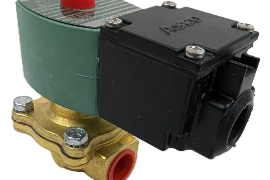 NEW Listing! FREE EXPEDITED PRIORITY MAIL Shipping! ASCO JKP8210H106B Solenoid Shutoff Valve Red-Hat 250PSI 1/2″ Thread 120Vac NEW