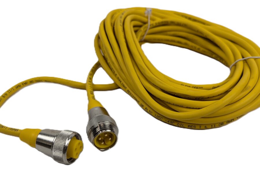 NEW Listing! FREE EXPEDITED PRIORITY MAIL Shipping! Turck RSM RKM 40-12M Cordset 4Pin 7/8″ 18AWG Male/Female 12Meter Yellow PVC NEW