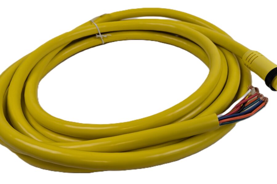 NEW Listing! FREE EXPEDITED PRIORITY MAIL Shipping! Molex Woodhead 302002A01F200 Cordset 12Pin MaleStraight 20′ 16AWG Yellow PVC NEW