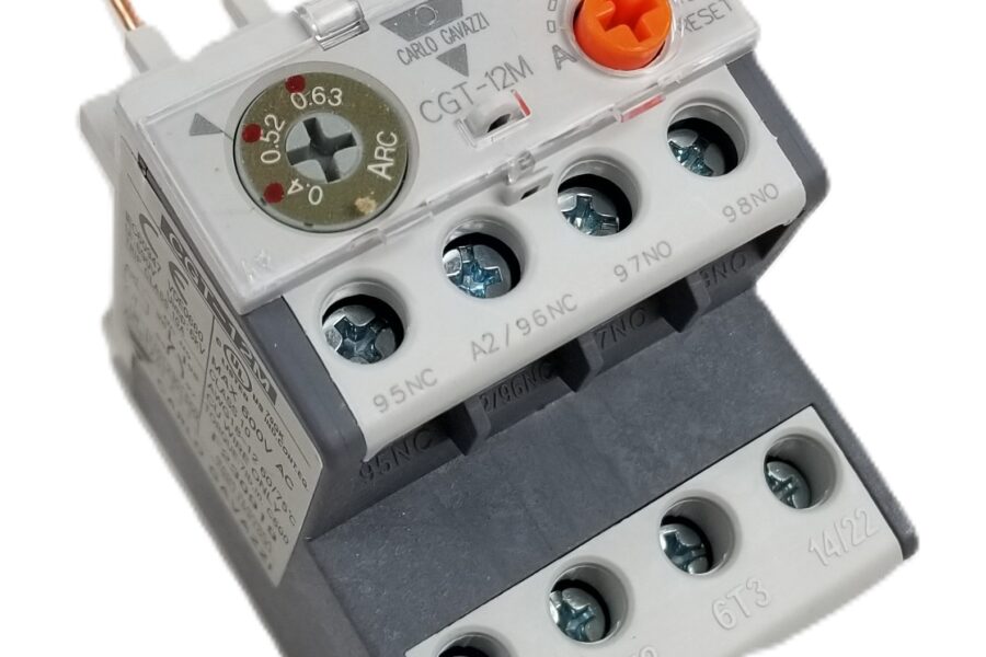 NEW Listing! FREE EXPEDITED PRIORITY MAIL Shipping! Carlo Gavazzi CGT-12M-0.63 Mini Overload Relay Range of 0.4-0.63Amps NEW