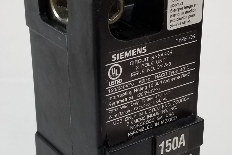 NEW Listing! FREE EXPEDITED PRIORITY MAIL Shipping! Siemens QS2150 Circuit Breaker 150A 2-Pole 120/240Vac Residential Main NEW
