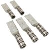 NEW Listing! FREE EXPEDITED PRIORITY MAIL Shipping! 5 Panduit LCC500-12 Two Hole Lugs Brown Long Compression Connectors Copper NEW