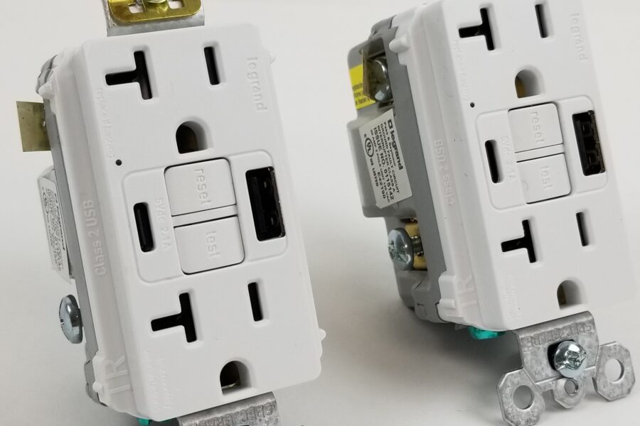 NEW Listing! FREE EXPEDITED PRIORITY MAIL Shipping! 2 P&S 2097TRUSBACW GFCI USB Charger Dup Recep Tamper Resistant White 20A125V NEW