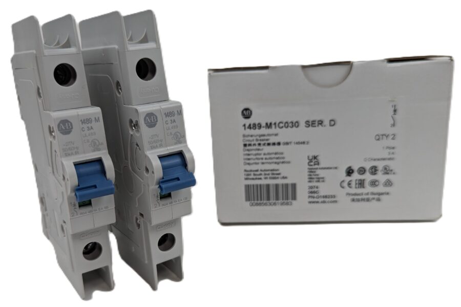 NEW Listing! FREE EXPEDITED PRIORITY MAIL Shipping! 2 Allen Bradley 1489-M1C030 Miniature Circuit Breaker 3A 1Pole 48Vdc/277Vac NEW