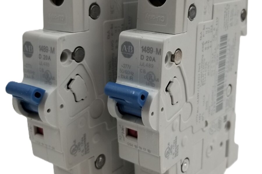 NEW Listing! FREE EXPEDITED PRIORITY MAIL Shipping! 2 Allen Bradley 1489-M1D200 Miniature Circuit Breaker 20A 1Pole 480Y/277Vac NEW