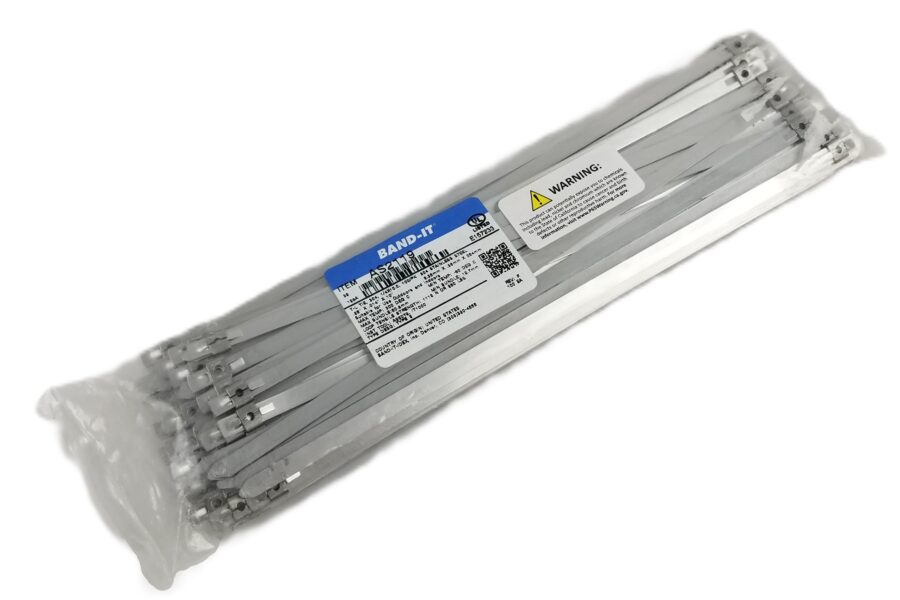NEW LISTING! FREE EXPEDITED PRIORITY MAIL SHIPPING! 100 Band-It AS2119 Tielok Ties 304 Stainless Steel 10″x1/4″x.015″ 250lb 300C NEW