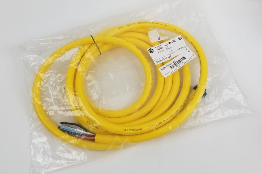 NEW LISTING! FREE EXPEDITED PRIORITY MAIL SHIPPING! Allen-Bradley 889N-F5AF-12F Cordset Mini Straight5Pin Female 12ft Yellow PVC NEW