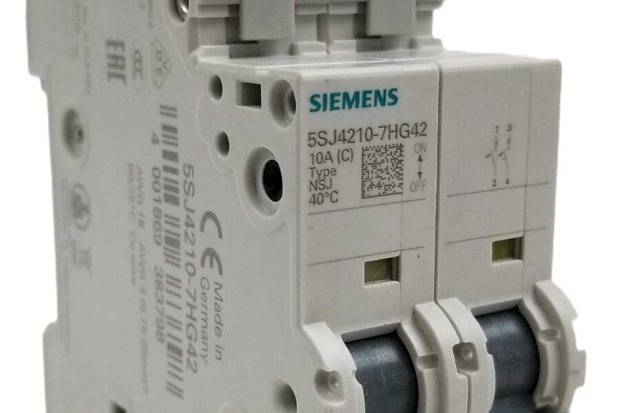 NEW LISTING! FREE EXPEDITED PRIORITY MAIL SHIPPING! Siemens 5SJ4210-7HG42 Circuit Breaker Miniature 10A 240Vac 125Vdc 2Pole 14kA NEW