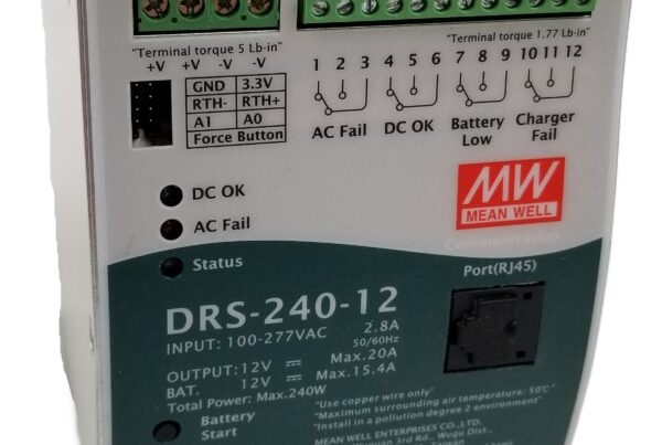 NEW LISTING! FREE EXPEDITED PRIORITY MAIL SHIPPING! MEAN WELL DRS-240-12 AC to DC DIN RAIL MOUNT POWER SUPPLY 12VDC 20A 240W NEW