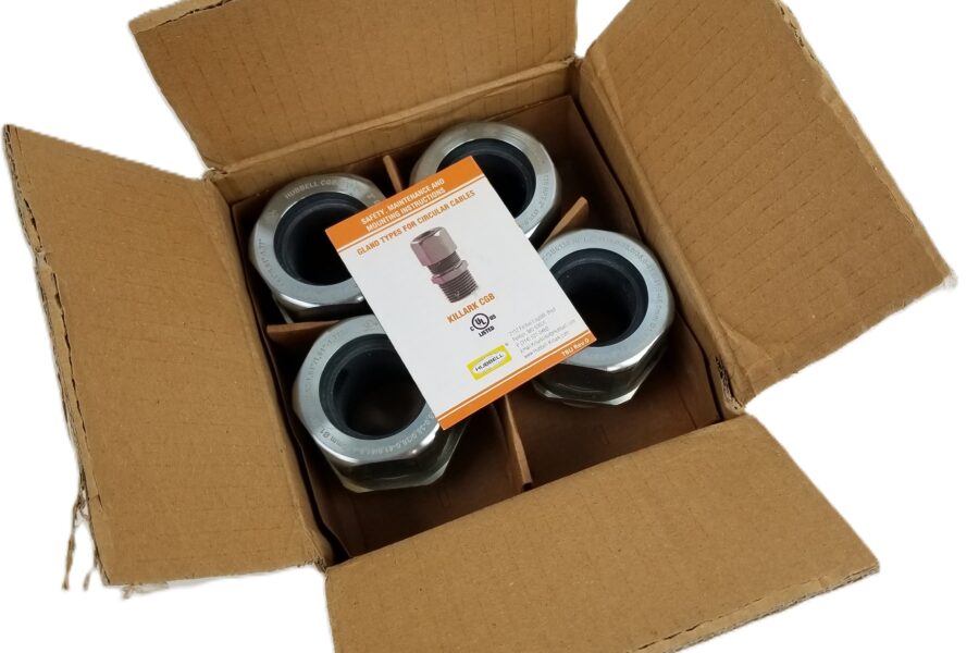 NEW LISTING! FREE EXPEDITED PRIORITY MAIL SHIPPING! 4 Hubbell CGB6138 Cable Feed Through Connector Non-Armored Cable 2″ NPT NEW