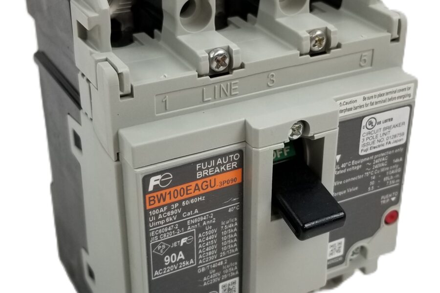 NEW LISTING! FREE EXPEDITED PRIORITY MAIL SHIPPING! Fuji Electric BW100EAGU-3P090 Circuit Breaker Hydraulic 90A 3Pole 500Vac NEW