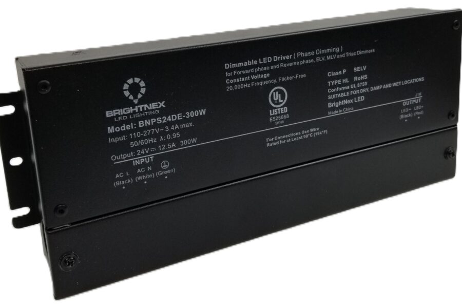 NEW LISTING! FREE EXPEDITED PRIORITY MAIL SHIPPING! Brightnex BNPS24DE-300W Dimmable LED Driver Out: 24Vdc 300W In: 110-277Vac NEW