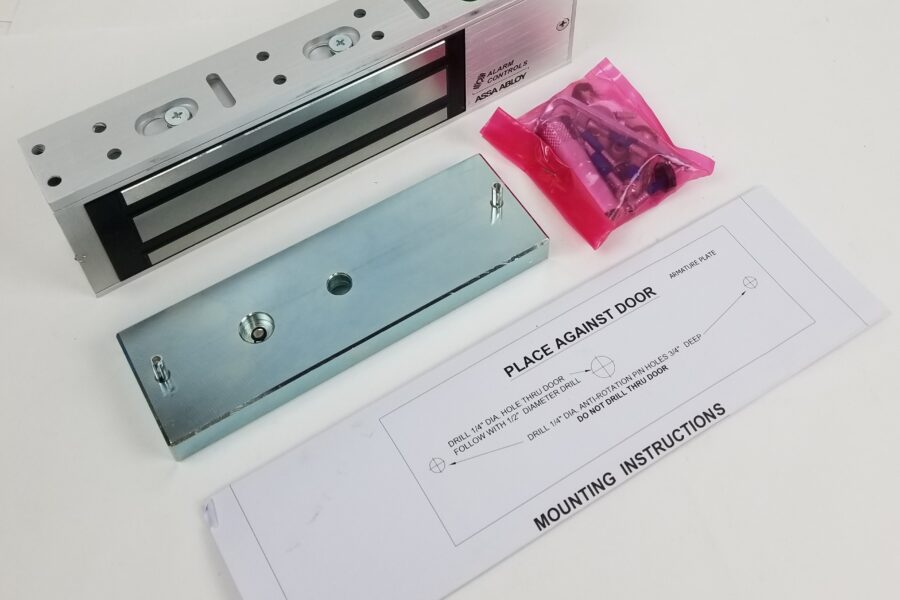 NEW LISTING! FREE EXPEDITED PRIORITY MAIL SHIPPING! Alarm Controls Assa Abloy 1200S Single Magnetic Lock 1200Lb Holding 12/24Vdc NEW