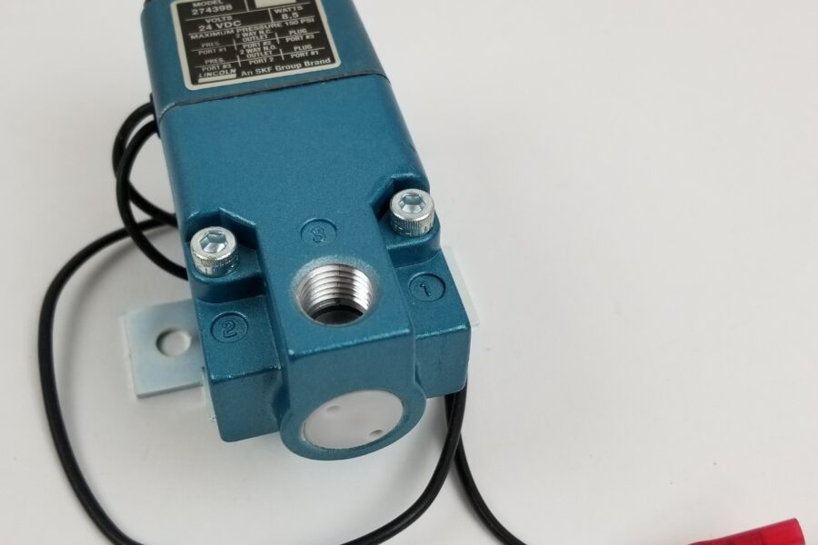 NEW LISTING! FREE EXPEDITED PRIORITY MAIL SHIPPING! Lincoln Industrial 274398 Air Solenoid Valve 24VDC 8.5 Watts 3 Way 150psi NEW