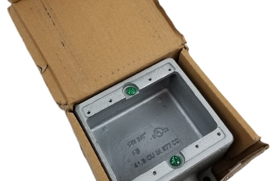 NEW LISTING! FREE EXPEDITED PRIORITY MAIL SHIPPING! ACP FD275 2Gang FD Device BOX 1 HUB 3/4IN Malleable Iron Zinc Plated NEW