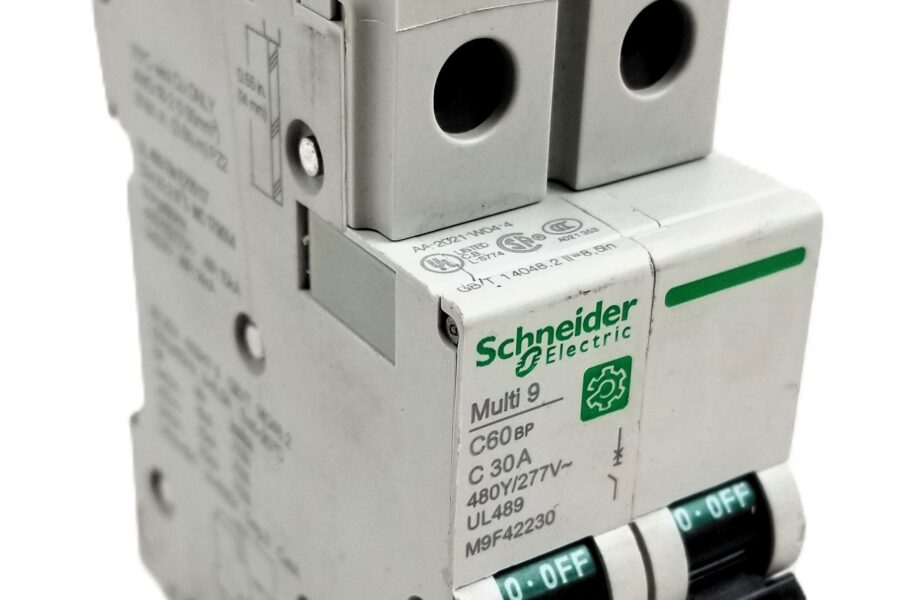 NEW LISTING! FREE EXPEDITED PRIORITY MAIL SHIPPING! Schneider M9F42230 Mini Circuit Breaker Multi9 C60BP, 2P, 30A, C curve, 10kA NEW