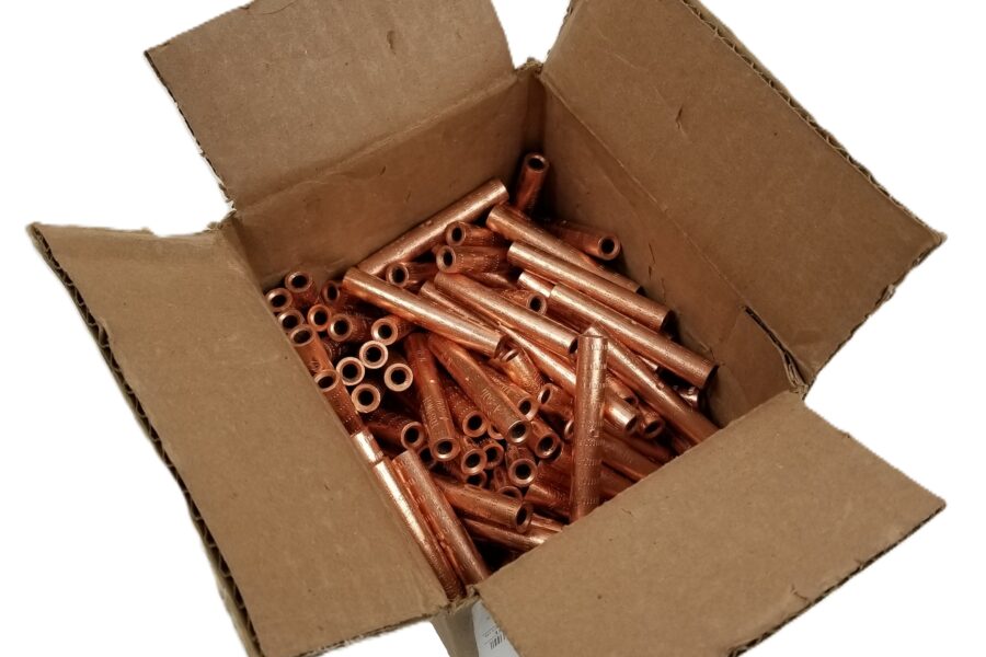NEW LISTING! FREE EXPEDITED PRIORITY MAIL SHIPPING! 100 BURNDY YDS4WG1 Compression Splice Copper HYSPLICE SOL 4/0AWG 184123 NEW