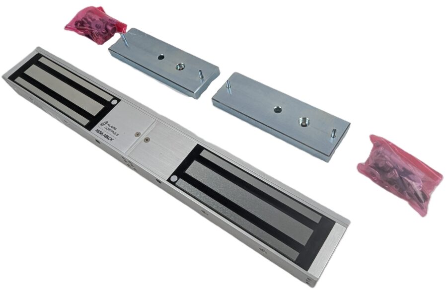 NEW LISTING! FREE SHIPPING! Alarm Controls Assa Abloy 1200D Double Magnetic Lock 1200Lb Holding 12/24Vdc NEW