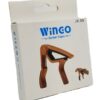 NEW LISTING! FREE SHIPPING! WINGO JX-09 Guitar Capo for Acoustic & Electric 5 Picks Included Free BROWN NEW