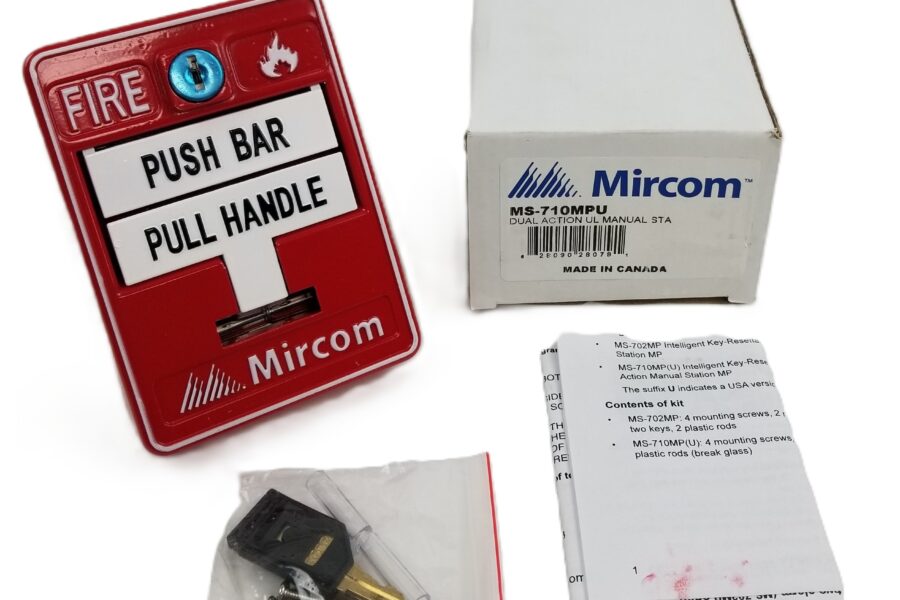 NEW LISTING! FREE EXPEDITED PRIORITY MAIL SHIPPING! Mircom MS-710MPU Single Stage Dual Action UL Addressable Manual Pull Station NEW