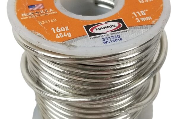 NEW LISTING! FREE EXPEDITED PRIORITY MAIL SHIPPING! 1Lb Lead Free Solder Worthington 95/5 .118inch 3mm Diameter Solder-Safe 331760