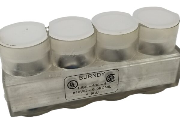 NEW LISTING! FREE EXPEDITED PRIORITY MAIL SHIPPING! Burndy BIBS-600-4  1-Sided Entry Multi-Tap Connector With Mounting Holes NEW