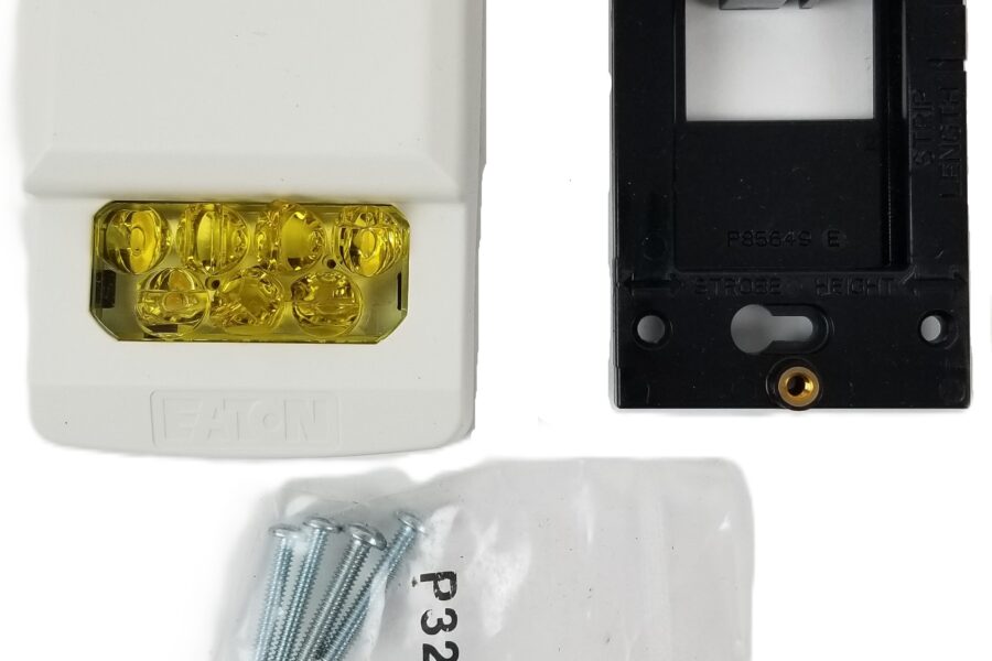 NEW LISTING! FREE EXPEDITED PRIORITY MAIL SHIPPING! EATON ELSTW-ALA Wheelock Eluxa LED Strobe 24V ALERT Lettering Amber Lens NEW