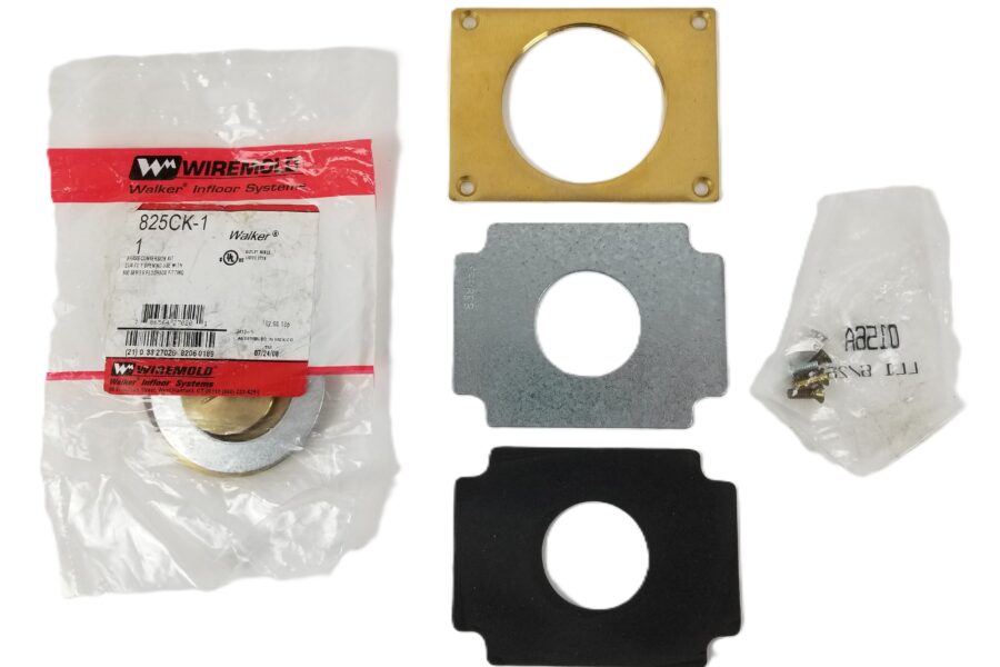 NEW LISTING! FREE EXPEDITED PRIORITY MAIL SHIPPING! Wiremold Legrand 829CK-1 Brass Data Plate 1″ Plug Assembled Floor Box Cover NEW