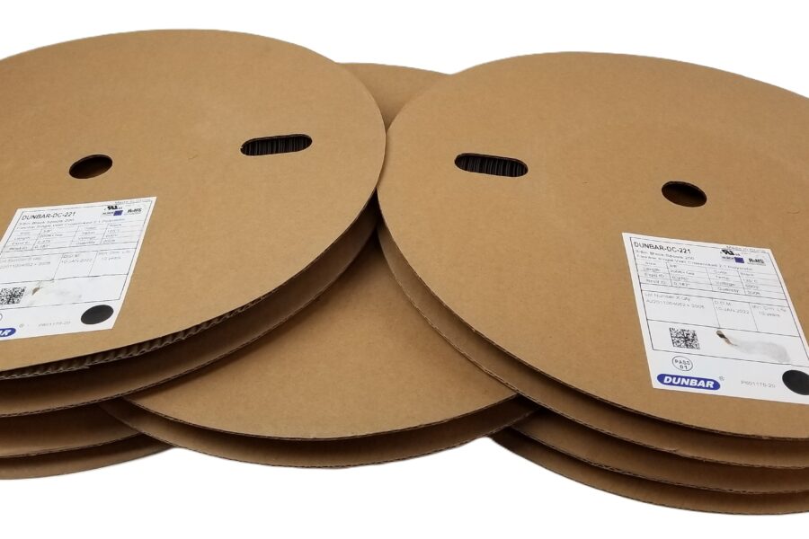 NEW LISTING! FREE SHIPPING! 1000ft Dunbar DC-221 3/8in Heat Shrink Tubing 2:1 Black Polyolefin Spool NEW