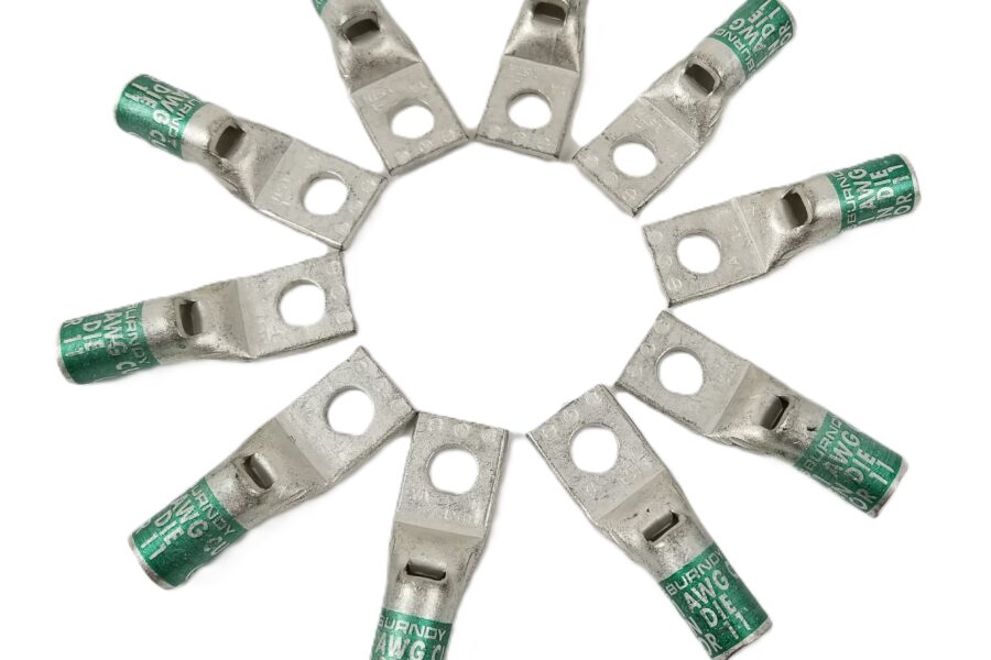 NEW LISTING! FREE EXPEDITED PRIORITY MAIL SHIPPING! 10 BURNDY YA1CLBOX Hylug Lug Terminal 1 AWG 5/16 inch Stud, 1 Hole NEW