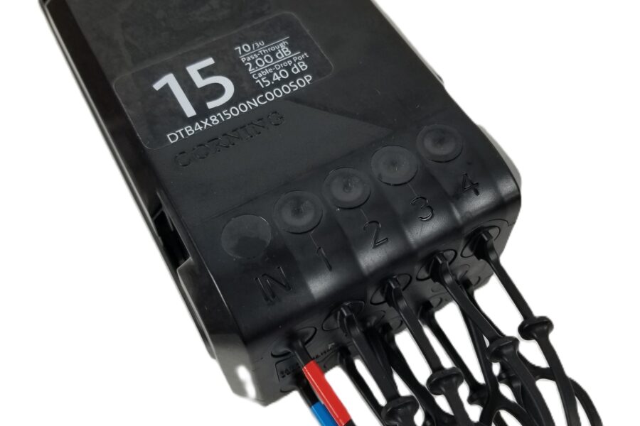 NEW LISTING! FREE EXPEDITED PRIORITY MAIL SHIPPING! Corning DTB4X81500NC000S0P Evolv Optical Tap Terminal 8Port 70/30Power Ratio NEW