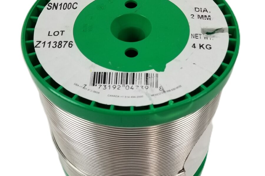 NEW LISTING! FREE EXPEDITED PRIORITY MAIL SHIPPING! 4KG AIM SN100C Solid Lead Free Silver Free Wire Solder .0787″ 2mm Diameter NEW